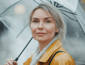 femme pluie mode